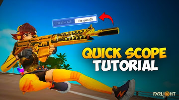 QUICK SCOPE TUTORIAL - Hidden settings in Farlight84 💥 | FARLIGHT84 TIPS AND TRICKS || v2.4