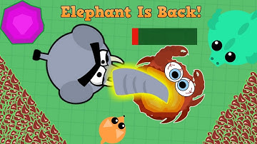 Mope.io ELEPHANT IS BACK!!! Epic Trolling Kills And Fails! (Mope.io Gameplay)