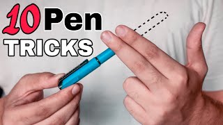 10 VISUAL Pen Tricks Anyone Can Do | REVEALED