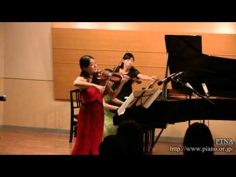 サン＝サーンス: ヴァイオリン・ソナタ　第1番,Op.75 2. 第2楽章 Pf.泉ゆりの:Izumi,Yurino Vn.永井公美子:KumikoNagai