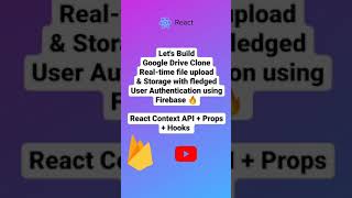 Google Drive Clone using React | Google Cloud Platform for Storage |  Authentication using Firebase