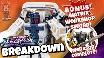Transformers Legacy Breakdown review and Legacy Menasor complete!