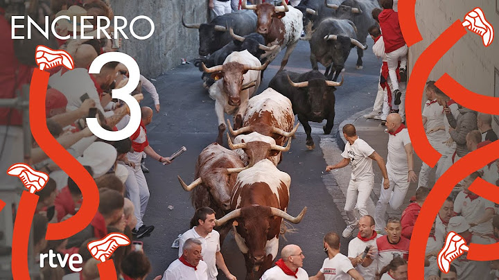 TERCER ENCIERRO de San Fermín 2022 | Toros de José Escolar
