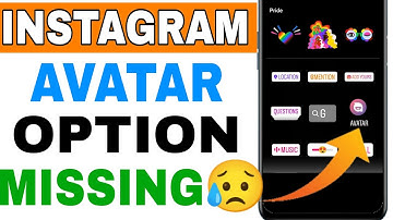 How to Fix Avatar Option Not Showing/Working || Avatar Option Missing Fixed Instagram