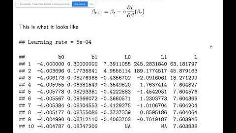 MH4510 Lecture 7 - part 2: Logistic regression, gradient descent