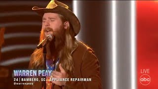 Warren Peay Performs "All I Really Want" by Alanis Morissette | Eliminated from the competition