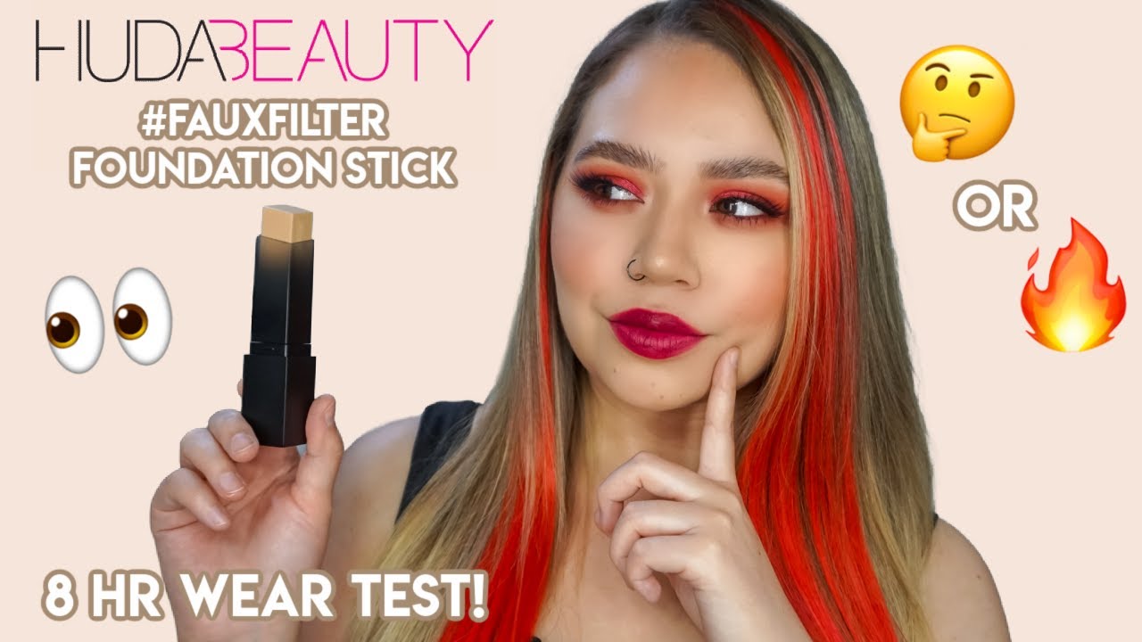 NEW HUDA BEAUTY FAUX FILTER FOUNDATION STICK | WEAR TEST + REVIEW | Makeupbytreenz