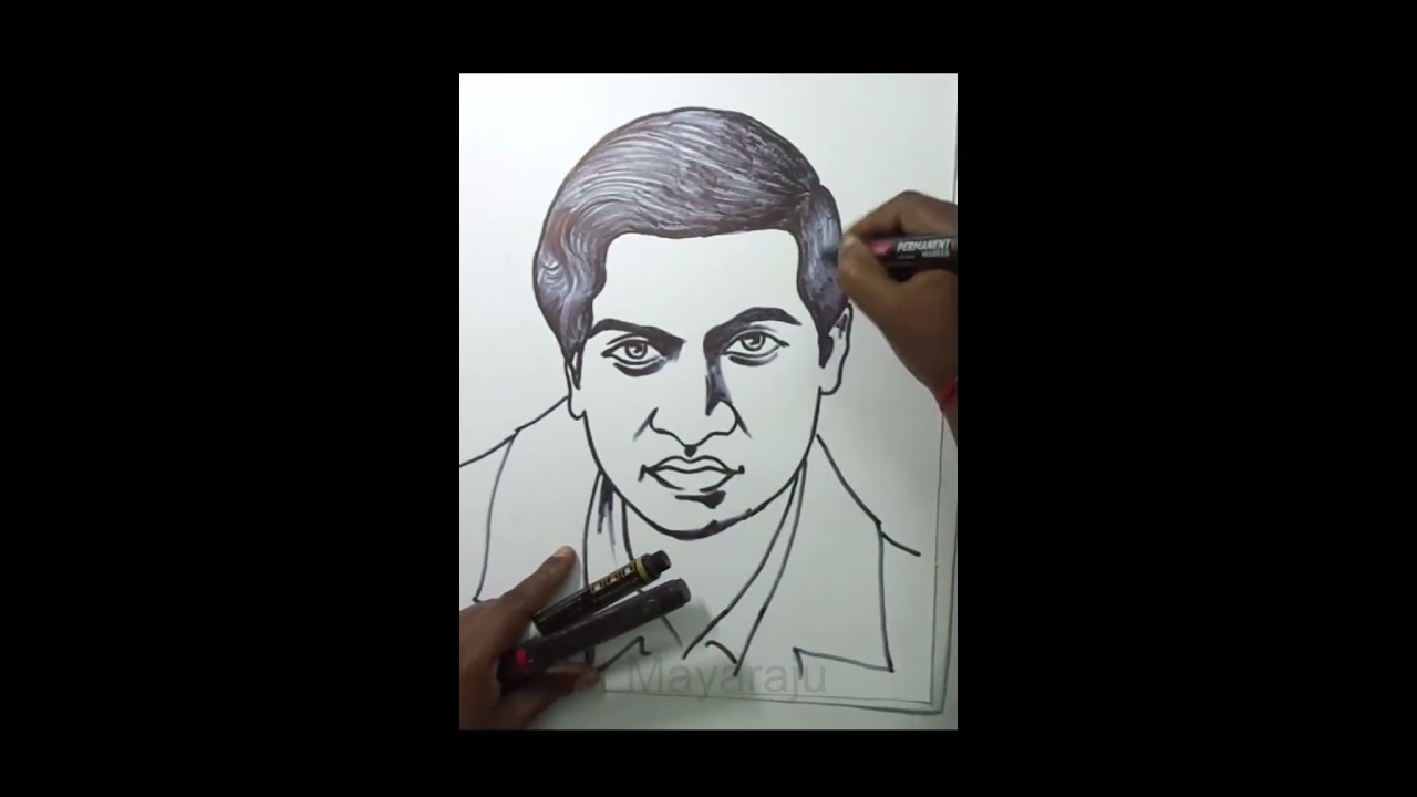 Wooden Multicolor Mathematicians Srinivasa Ramanujan Portrait Painting,  Size: 18x12inch (hxw) at best price in Pune