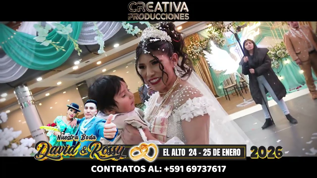 💍 ENLACE MATRIMONIAL DE DAVID & ROSSY – PARTE 2 | RECEPCIÓN SOCIAL & VALS | CreativaProducciones