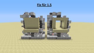 Minecraft: 3x3 Flush door Fix for 1.7 [German/HD]
