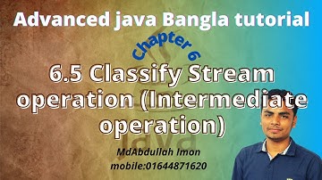 6.5 Stream Operation (Intermediate operation) Advanced Java Bangla Tutorial