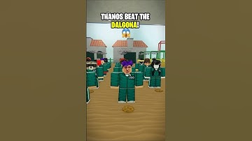 Thanos Won Dalgona Using 1 Finger! 🔥🤩 Squid Game Ink #shorts #roblox #squidgame
