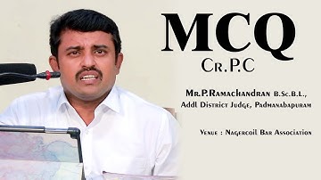 #judge | MCQ Judge Exams Preparation by Additional District Judge, Mr.P.Ramachandran B.Sc.B.L.,