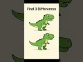 🦖 Can You Spot All 3 Differences? 🤯 Only 1% Can Solve This Puzzle! 🔥