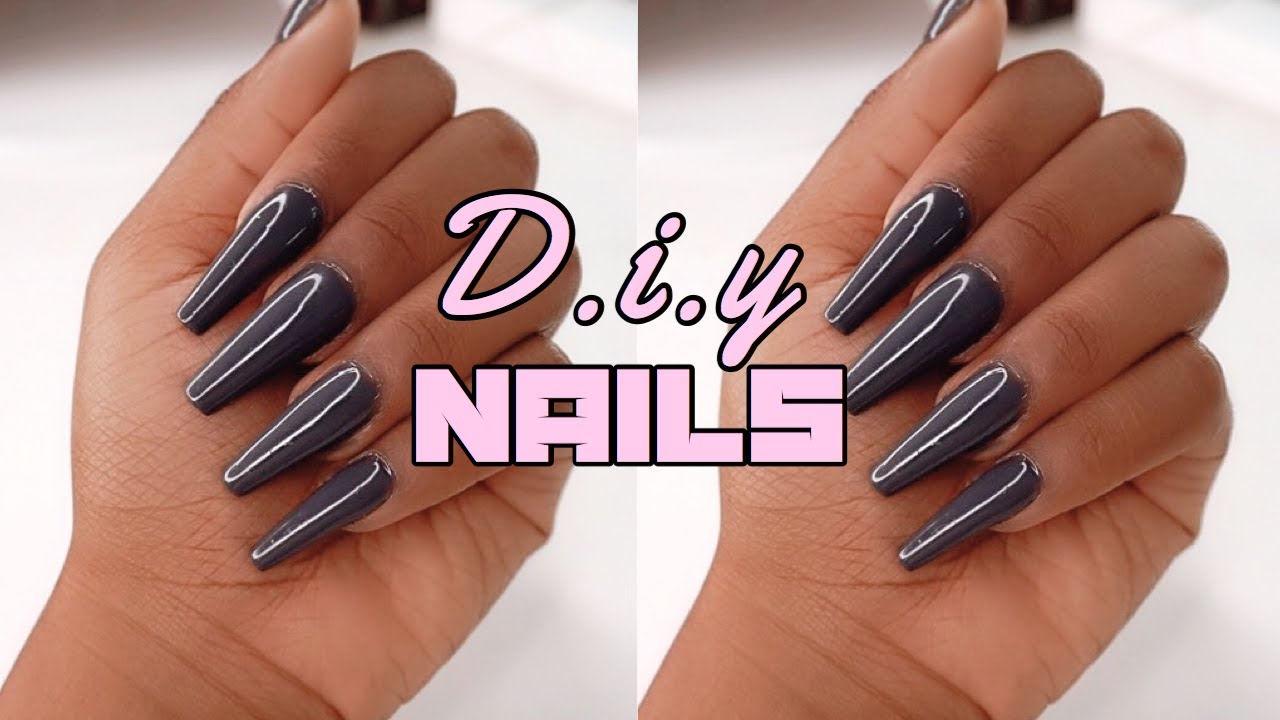 Affordable FAKE NAILS at home (NO ACRYLIC) | Very Affordable - YouTube