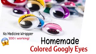 how to make Googly eyes without medicine wrapper | diy Googly eyes