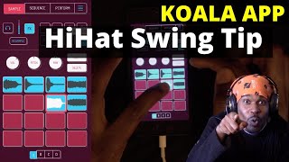 Koala Sampler HiHat Swing Tip