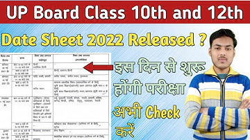 up board exam 2022 date sheet | up board exam 2022 date kaise check kare