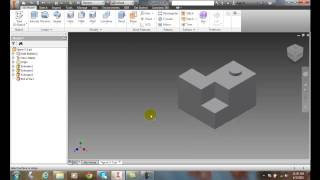 Inventor 05-10 Creating a Work Plane Tangent to a Circular Face and Passing Through an Edge Axis