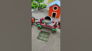 diy mini tractor video | construction machine video | tractor wala video | #shorts #youtubeshorts