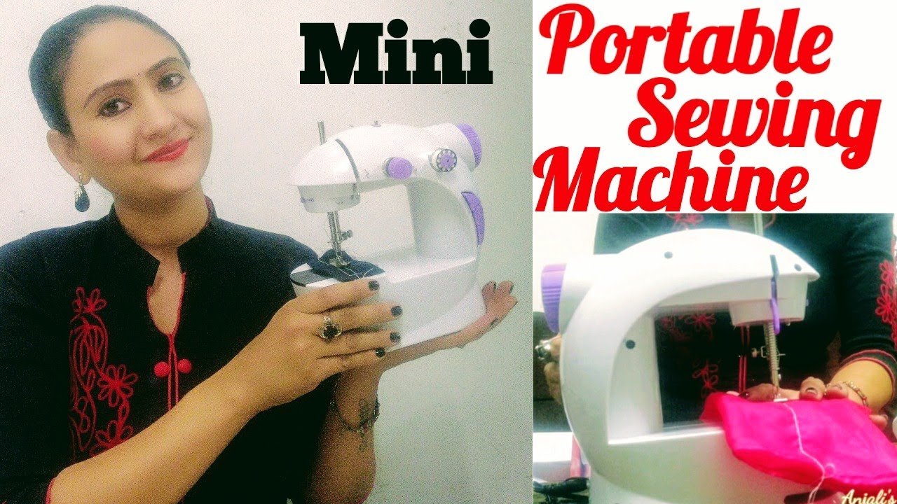 Portable Sewing Machine Review (in Hindi), How to use mini sewing machine