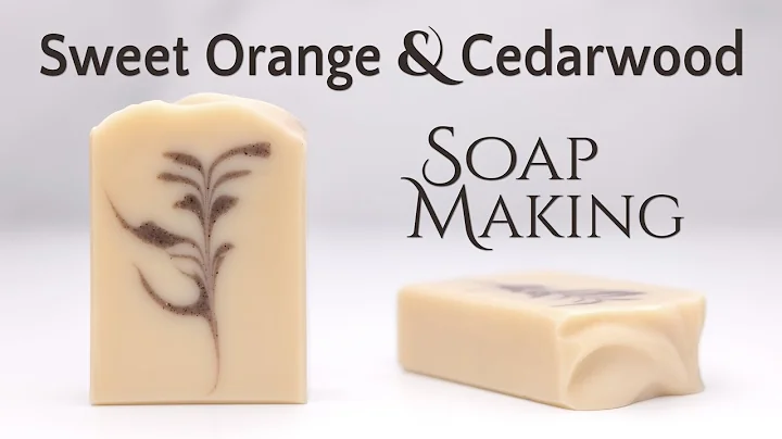 Sweet Orange Cedarwood Soap Making with Silk and Walnut Hull Powder