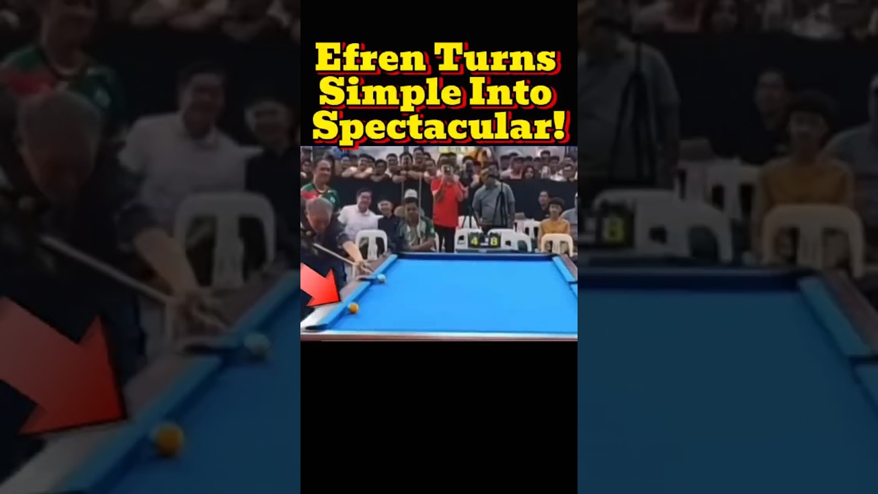 Efren Reyes Turns a Simple Shot Into a Masterpiece!
