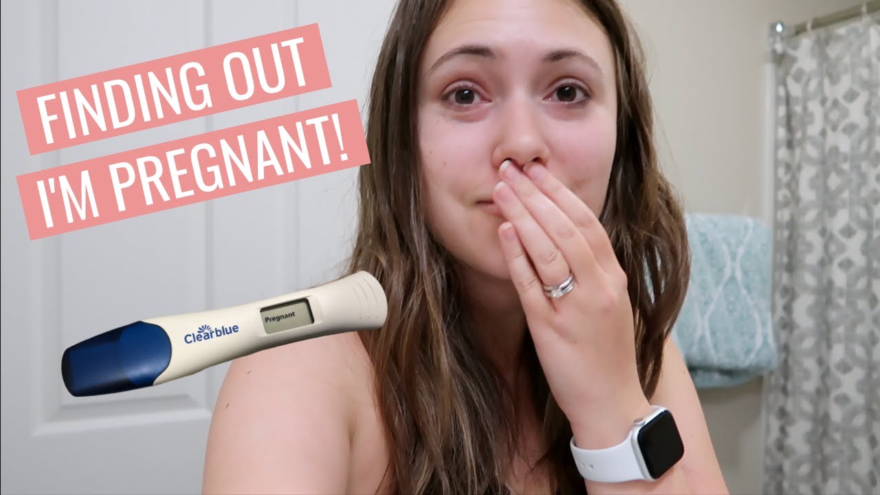 FINDING OUT I'M PREGNANT! Live Pregnancy Test First Pregnancy YouTube
