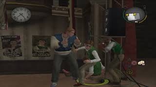 Bully (2006) PS2 ISO Mod Menu V0.5 Gameplay: Casey VS Nerds @ Nutcrackin Room.