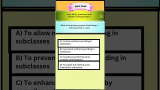 Java MCQs Questions and Answers with Explanation #interview #exam#education #tamil #mcq