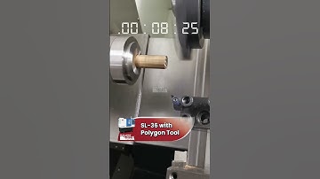 Only 25 Seconds - Watch SL-36 Prove It with Polygon Tool! #ConnectorMachining #Polygontool