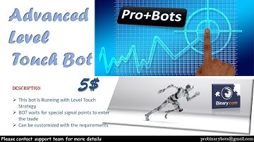 ADVANCE Touch Binary Bot 2020 Binary Robot Software Safe Profits