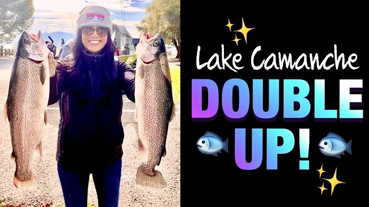 STACY DOUBLES UP!  - Trout Fishing on Lake Camanch...