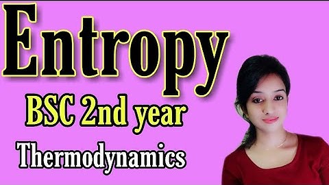 Entropy thermodynamics in hindi,Carnot cycle entropy change,BSC 2nd year physical chemistry notes kn