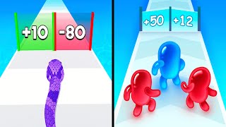 Snake Race Run vs Join Clash 3d Gameplay screenshot 3