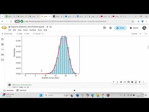 Create a binomial distribution with Python