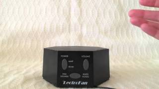 Review LectroFan Sound and White Noise Machine Blogger Video