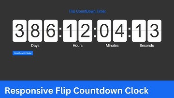 16. jQuery Plugin Tutorial | Flip Countdown Timer & Flip Countdown Clock | Learn with Gsarwar