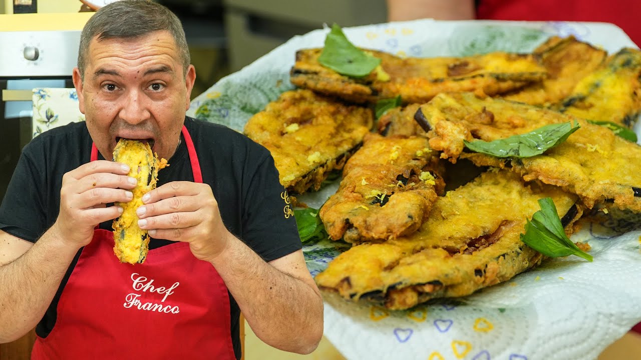 MELANZANE DORATE e FRITTE RIPIENE - Ricetta SFIZIOSA e BUONA