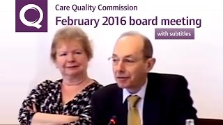 CQC Board Meeting - February 2016 (with subtitles)
