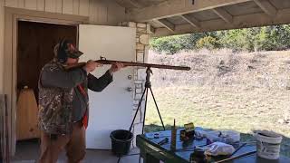 50 Caliber Flintlock Muzzleloader Rifle - Firing in slow motion