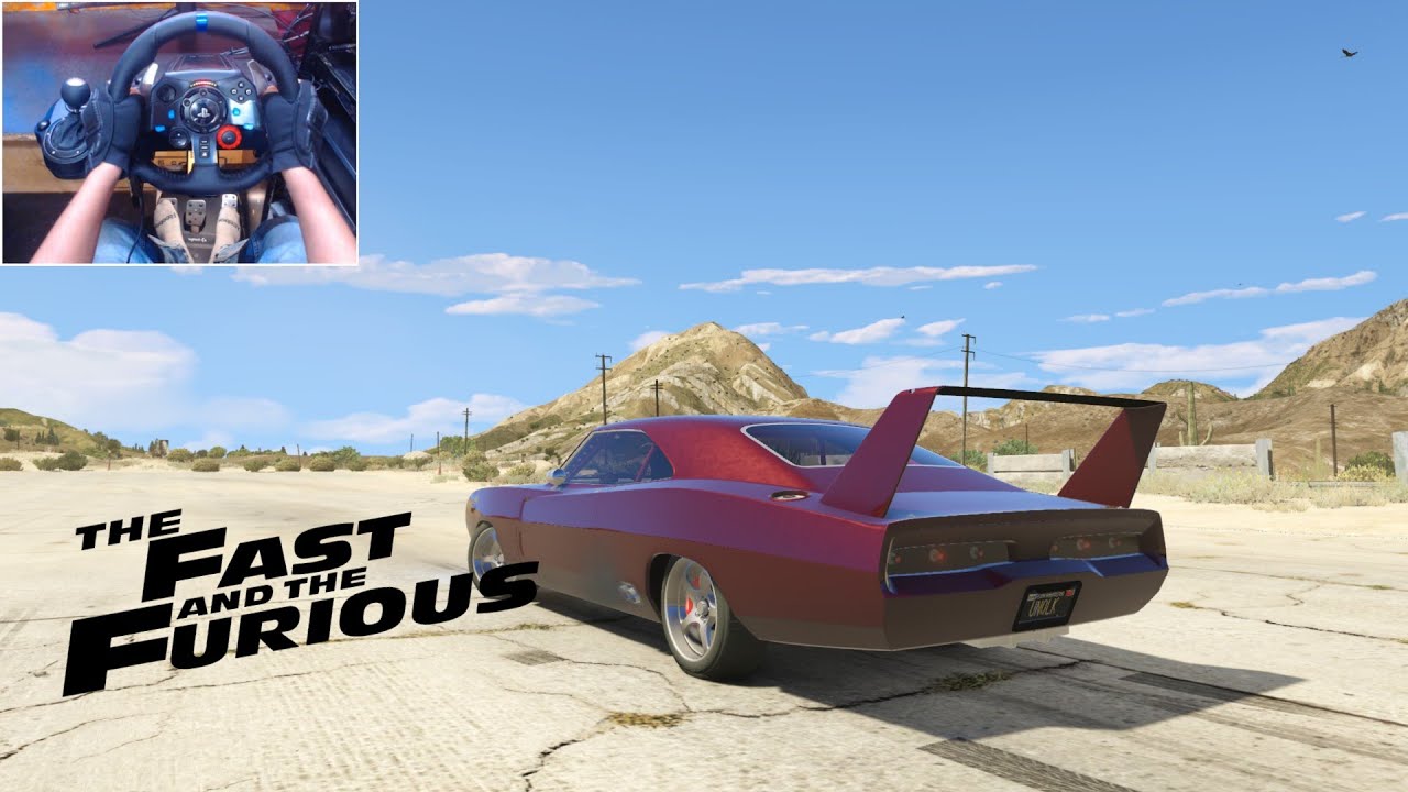 Fast And Furious Edition Dodge Charger Daytona GTA 5 Logitech G29 