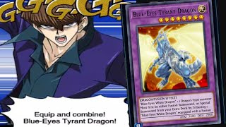 yugioh!Duel Links, Seto Kaiba summons Blue-Eyes Tyrant Dragon.