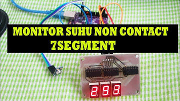 Monitor Suhu Tubuh Non Contact Interface 7segment MLX90614