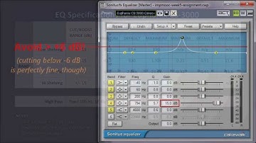 IMPMOOC Week 5 Assignment - Demo: Configure Sonitus:equalizer like Euphonix CS-3000