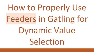 How to Properly Use Feeders in Gatling for Dynamic Value Selection