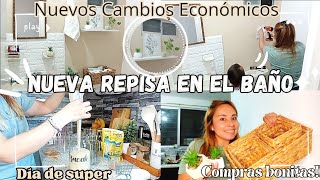 Nueva Repisa en el bañoCambio bonito|Recorrido en Coppel y Día de super #cambio #compras #limpieza