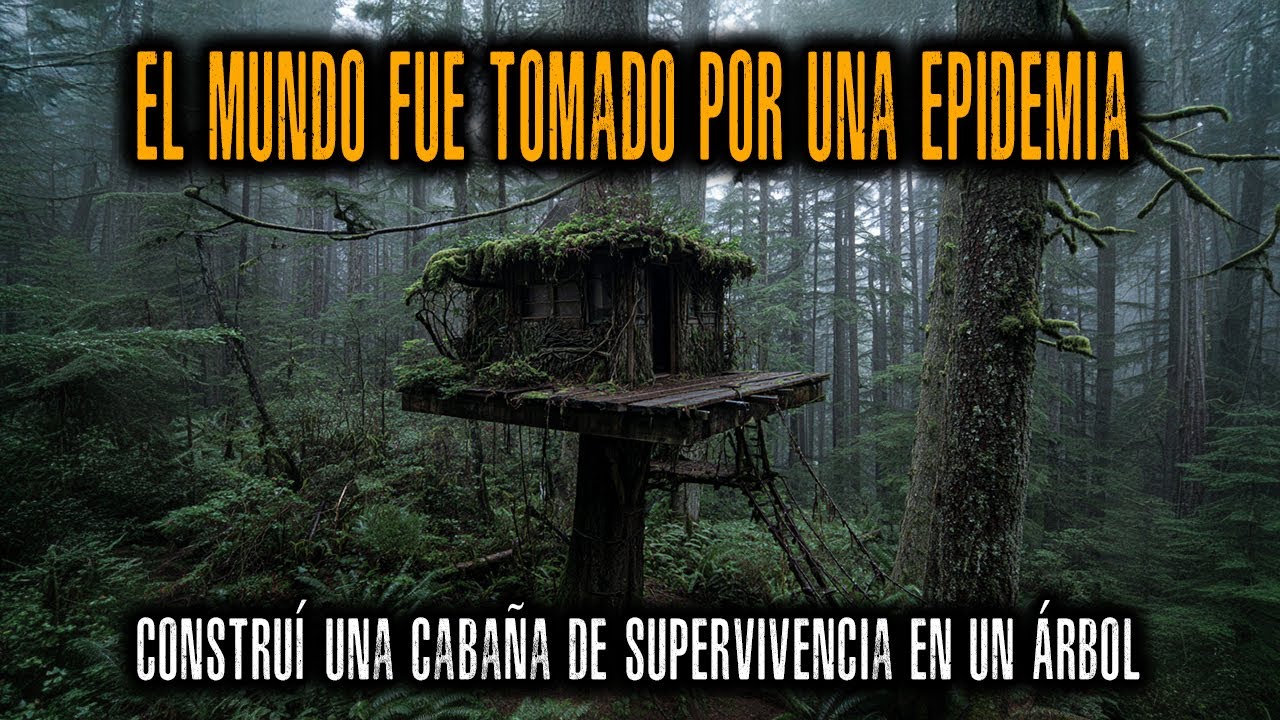 Soy un experto en supervivencia. Una EPIDEMIA ha tomado el MUNDO y construí una CABAÑA EN UN ÁRBOL.