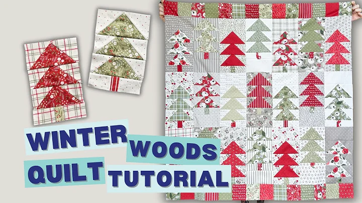 Winter Woods Quilt Tutorial | Christmas Tree Quilt Pattern🎄