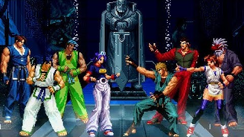 [KOF Mugen] Memorial | Korean taekwondo Team vs Japanese Kyokugenryu Karate Team [ 4vs4 ]